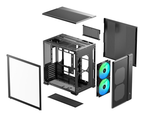 DeepCool CG590 MESH 2F Midi Tower Czarny