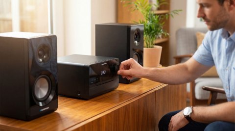 Mikrowieża BLAUPUNKT MS49DAB, czarny