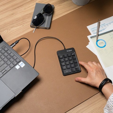Targus AKP13GL klawiatura numeryczna Uniwersalne USB Czarny