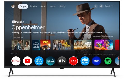 Sharp 43HP5265E Telewizor 109,2 cm (43") 4K Ultra HD Smart TV Wi-Fi Czarny