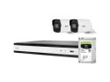 ABUS Komplett-Set mit 2 PoE Mini Tube-Kameras + Rekorder TVVR36423T LAN IP-Überwachungskamera-Set 1920 x 1080 Pixel