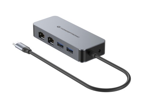 Conceptronic ABBY24G stacja dokująca Przewodowa USB 3.2 Gen 1 (3.1 Gen 1) Type-C Szary