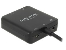 DeLOCK 63276 adapter kablowy HDMI Typu A (Standard) Czarny