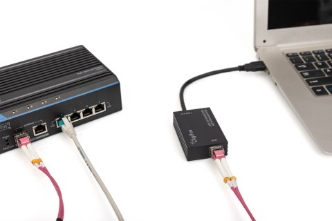Digitus Karta sieciowa USB 3.0 Gigabit SFP