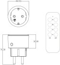 Entac ES-3S-RC adapter wtyczek zasilających Biały