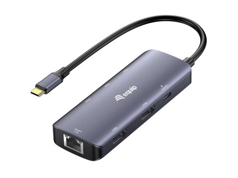 Equip 133501 stacja dokująca Przewodowa USB 3.2 Gen 1 (3.1 Gen 1) Type-C Szary