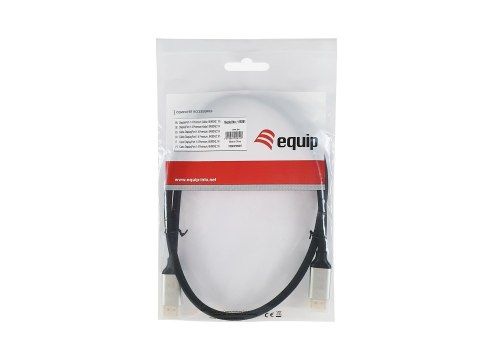 Equip 119265 kabel DisplayPort 5 m Aluminium, Czarny