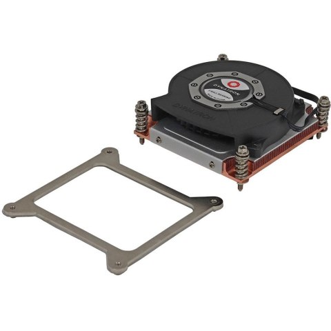 Inter-Tech Q-3 Procesor Radiator 8 cm Czarny, Srebrny 1 szt.