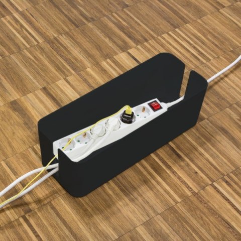 LogiLink KAB0077 organizator na kable Uniwersalne Skrzynka kablowa Czarny 3 szt.