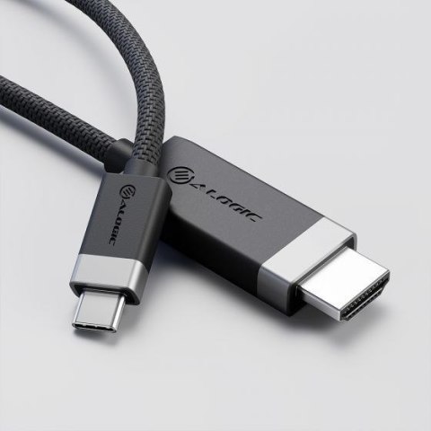 ALOGIC FUCHD1-SGR adapter kablowy 1 m HDMI Typu A (Standard) USB Type-C Szary