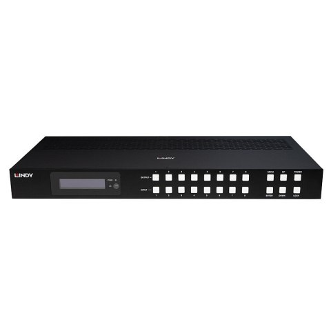 Lindy 38435 przełącznik macierzy Przełącznik matrycowy AV Wbudowany wyświetlacz