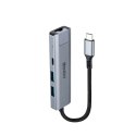 Lindy 43422 huby i koncentratory USB 3.2 Gen 2 (3.1 Gen 2) Type-C 10000 Mbit/s Szary
