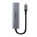 Lindy 43422 huby i koncentratory USB 3.2 Gen 2 (3.1 Gen 2) Type-C 10000 Mbit/s Szary