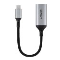 Lindy 43428 adapter kablowy 0,15 m USB Type-C HDMI Szary