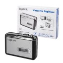 LogiLink UA0156 magnetofon 1 płyt(y) Czarny, Srebrny