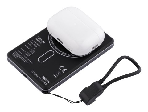 TROIKA POP50 5000 mAh Bezprzewodowe ładowanie Szary, Czarny