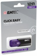 Emtec Click Easy pamięć USB 128 GB USB Typu-A 3.2 Gen 1 (3.1 Gen 1) Czarny, Fioletowy