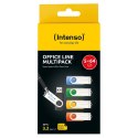 Intenso USB Flash Drive Office Line 3543595 3.2 5St. Multipack - 64 GB pamięć USB USB Typu-A 3.2 Gen 1 (3.1 Gen 1) Wielobarwny