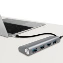 LogiLink UA0309 huby i koncentratory USB 3.2 Gen 1 (3.1 Gen 1) Type-C 5000 Mbit/s Szary