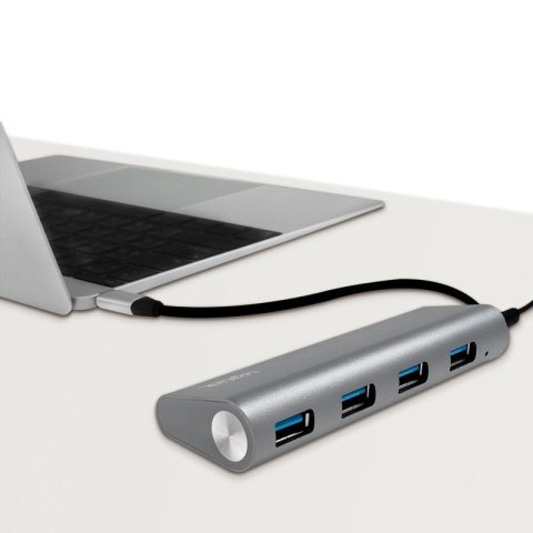 LogiLink UA0309 huby i koncentratory USB 3.2 Gen 1 (3.1 Gen 1) Type-C 5000 Mbit/s Szary