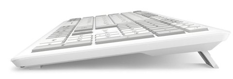 Sharkoon OfficePal K30W wh klawiatura Dom/Biuro USB QWERTZ Niemiecki Biały