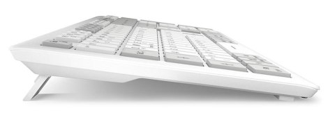 Sharkoon OfficePal K30W wh klawiatura Dom/Biuro USB QWERTZ Niemiecki Biały