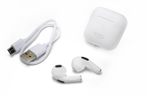 Xoro KHB 30 Zestaw słuchawkowy True Wireless Stereo (TWS) Douszny Połączenia/Muzyka/Sport/Codzienność Bluetooth Biały
