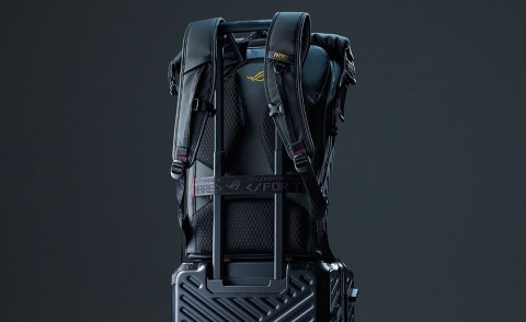 ASUS ROG SLASH Backpack Edition 20 plecak Plecak rolowany Czarny Poliester, Skóra woskowana (Pull Up)