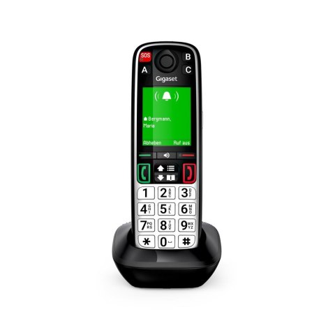 Gigaset EASY 500HX Telefon analogowy/DECT Nazwa i identyfikacja dzwoniącego Czarny, Srebrny