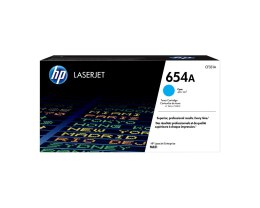 HP 654A Cyan LaserJet Tonerpatrone