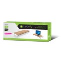 Techly ICA-MS 389 uchwyt / stojak do monitorów Biurko Biały, Drewno