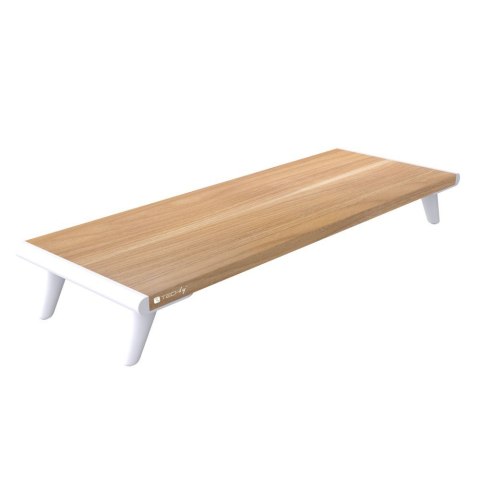 Techly ICA-MS 389 uchwyt / stojak do monitorów Biurko Biały, Drewno