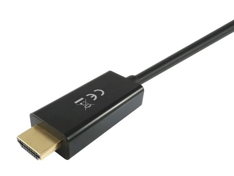 Equip 119392 adapter kablowy 5 m DisplayPort HDMI Czarny