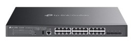 TP-Link SG5428XMPP przełącznik sieciowy Zarządzany L3 Gigabit Ethernet (10/100/1000) Obsługa PoE Czarny