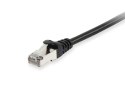Equip - Kabel krosowy - RJ-45 (M) do RJ-45 (M) - 50 cm - SFTP, PiMF - CAT 6 - Bezhalogenowy, Formowany, Bez haczyka, Linka - (Ko
