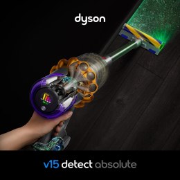 Dyson V15 Detect Absolute Odkurzacz stojący 2 w 1 Bateria Suchy HEPA Bez worka 0,77 l Stal nierdzewna