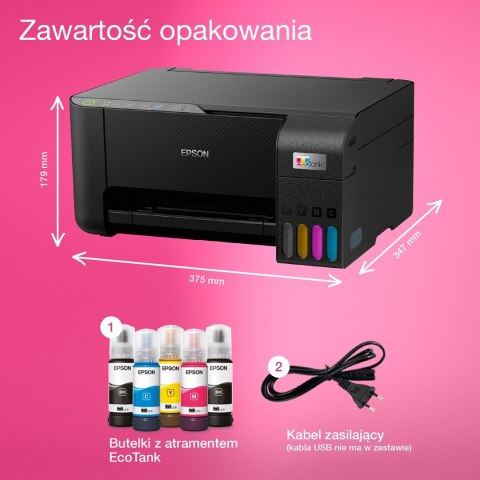 Urz. wielofunkcyjne Epson EcoTank L3270 WiFi CZARNY