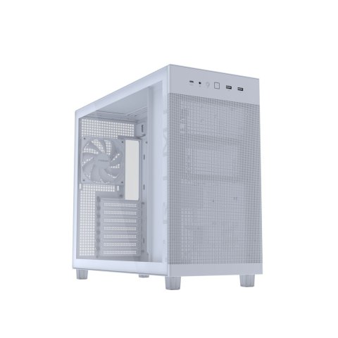 ASUS PRIME AP303 TG White Midi Tower Biały