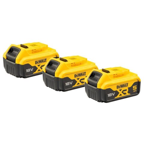 DEWALT 18V XR Akumulator 5,0 Ah - Zestaw 3szt