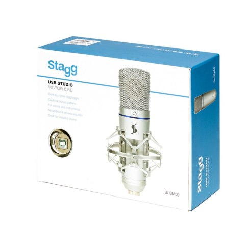 Stagg SUM50 - Studyjny mikrofon pojemnościowy USB