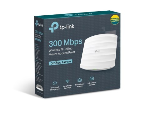 TP-Link EAP110 punkt dostępowy WLAN 300 Mbit/s Biały Obsługa PoE