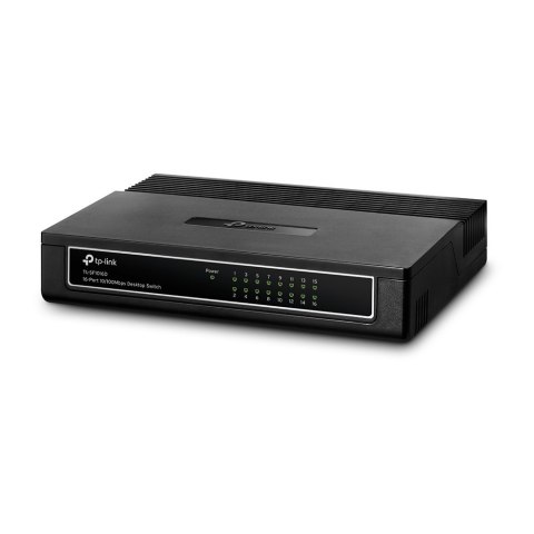TP-Link TL-SF1016D przełącznik sieciowy Fast Ethernet (10/100) Czarny