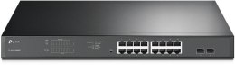 TP-Link TL-SG1218MPE Zarządzany L2 Gigabit Ethernet (10/100/1000) Obsługa PoE 1U Czarny
