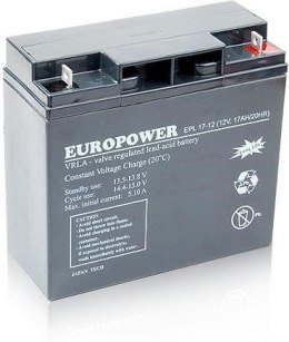 Akumulator AGM EUROPOWER serii EPL 12V 17Ah