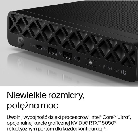 HP EliteDesk 8 Mini G2i AI Ultra 5 322 16GB DDR5 5600 SSD512 Intel Graphics W11Pro 3Y OnSite