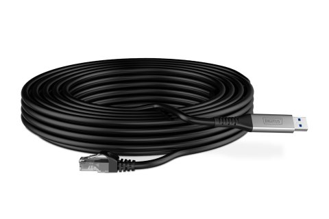 Digitus Kabel USB-A - RJ45 Ethernet, 1 Gbit/s, 10 m