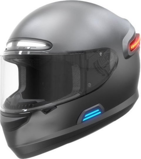 LIVALL Kask motocyklowy z Bluetooth Intercom LED/SOS 58-59 cm MC1-L-GRY