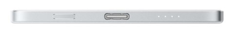 Xiaomi UltraThin Magnetic Power Bank 5000 15W Litowo-jonowa (Li-Ion) 5000 mAh Bezprzewodowe ładowanie Srebrny