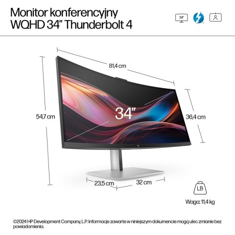 Monitor HP Series 7 Pro 34 inch WQHD