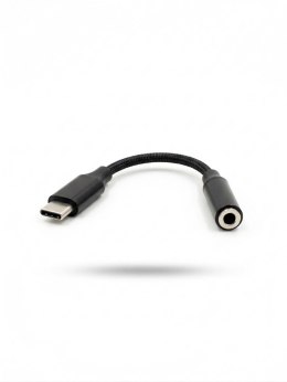 VAKOSS ADAPTER DO SŁUCHAWEK TYPE-C - MINI JACK 3.5MM TC-5681 CZARNY